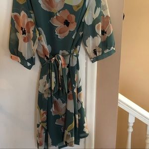 Green Floral Dress